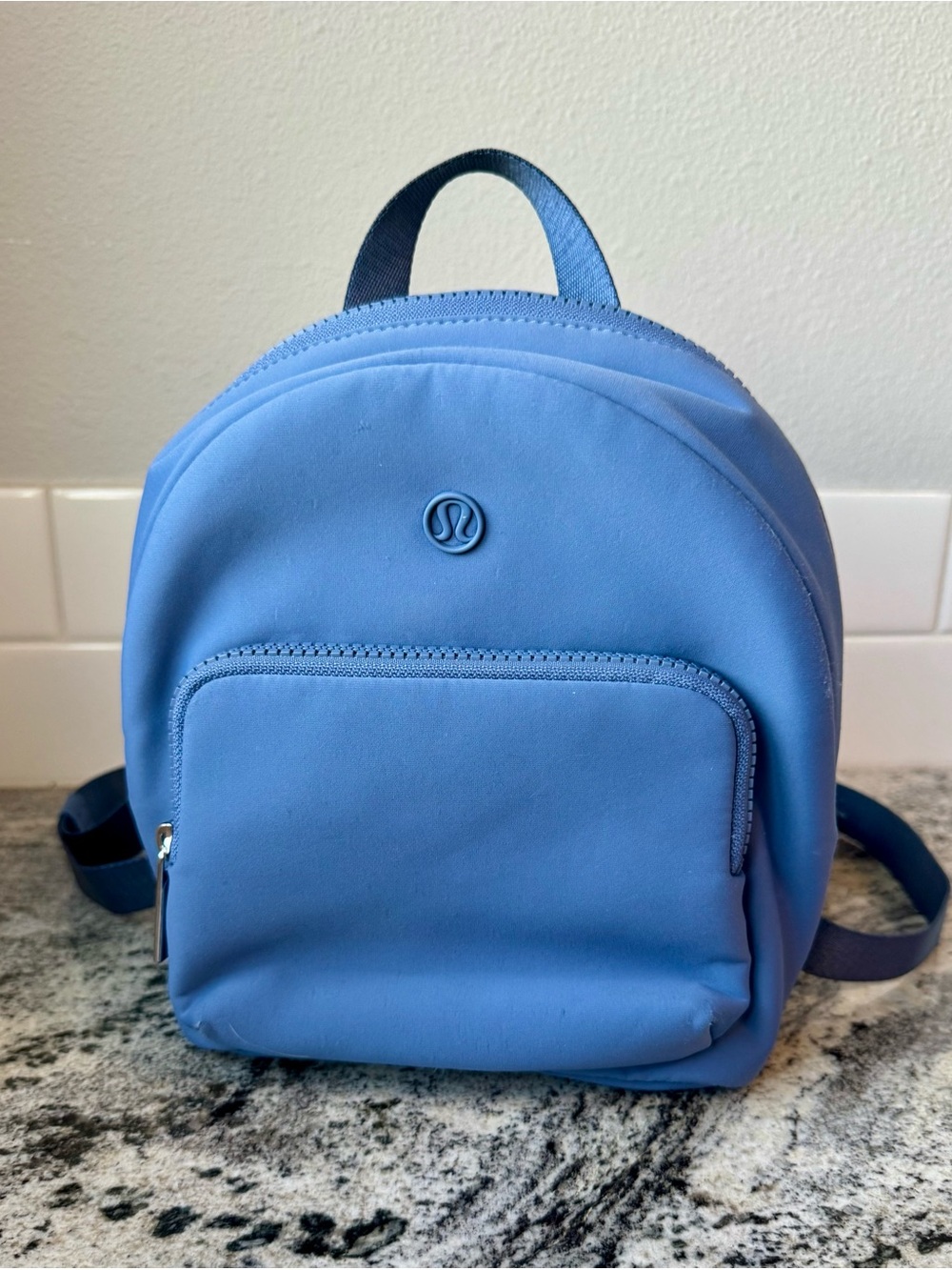 lululemon Knit Nylon Micro Backpack 4L in oasis blue. VGUC!